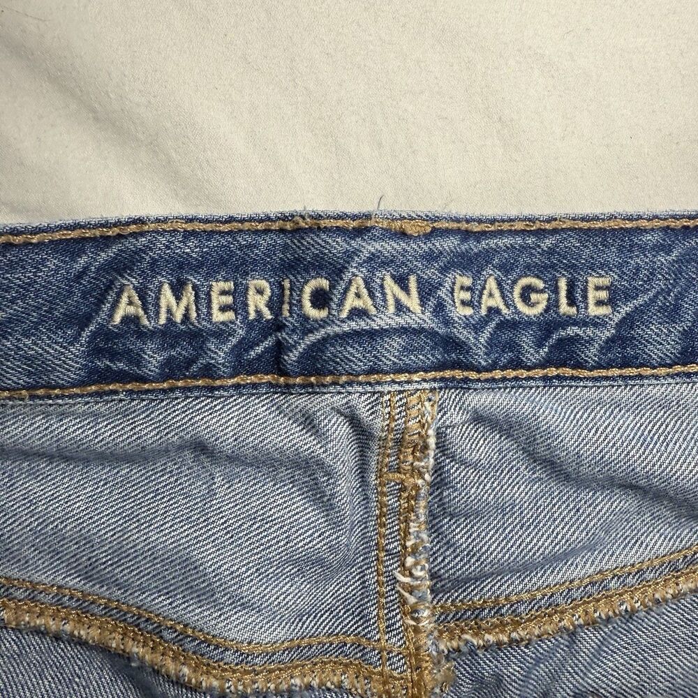 American Eagle Outfitters 90s Straight Jeans - Medium Blue Denim - Picture 5 of 6